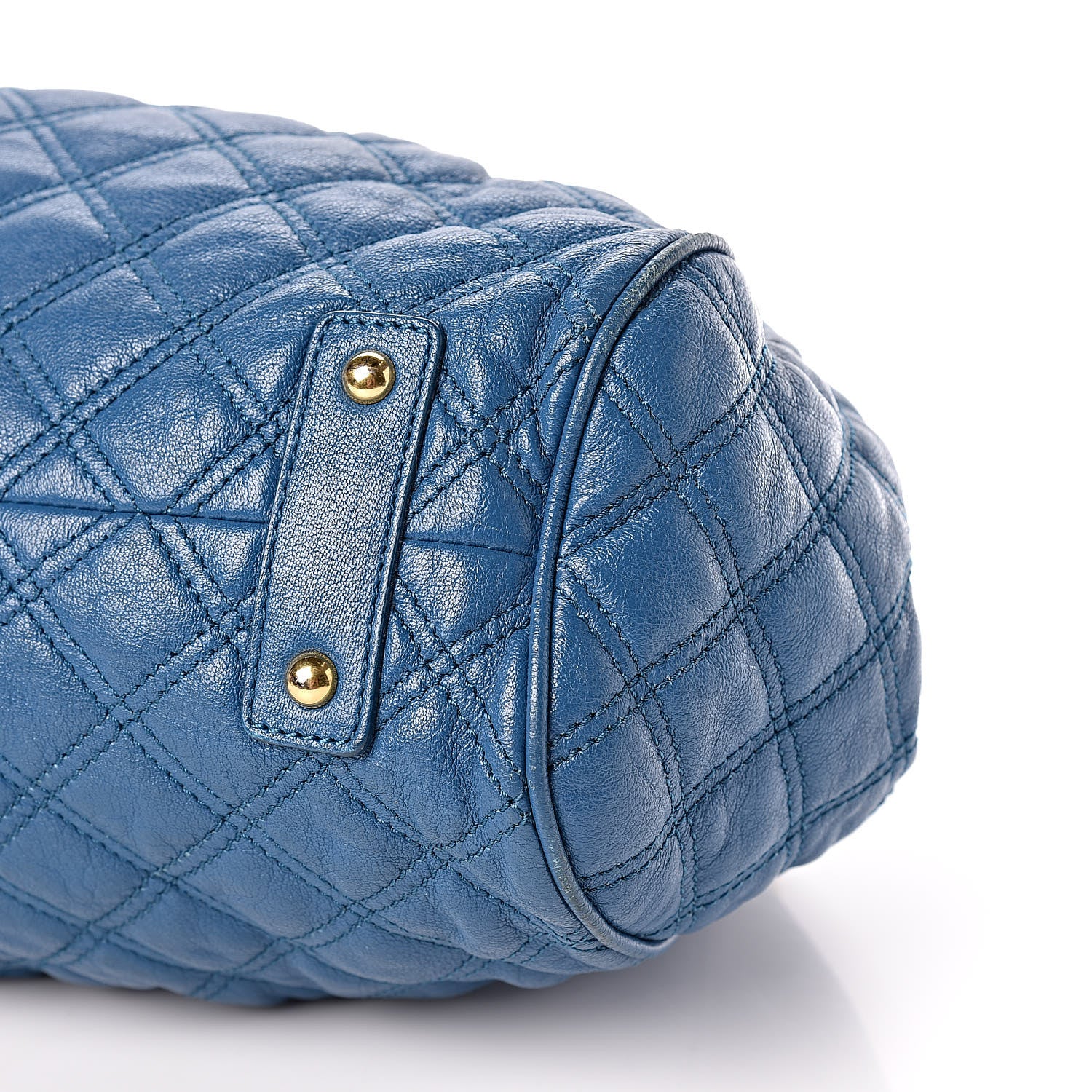 Marc Jacobs Lambksin Quilted Stam Blue 10 of 15