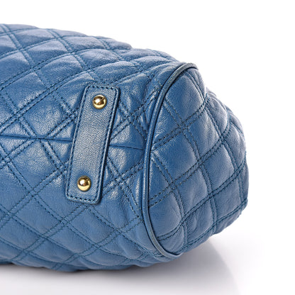 Marc Jacobs Lambksin Quilted Stam Blue 10 of 15