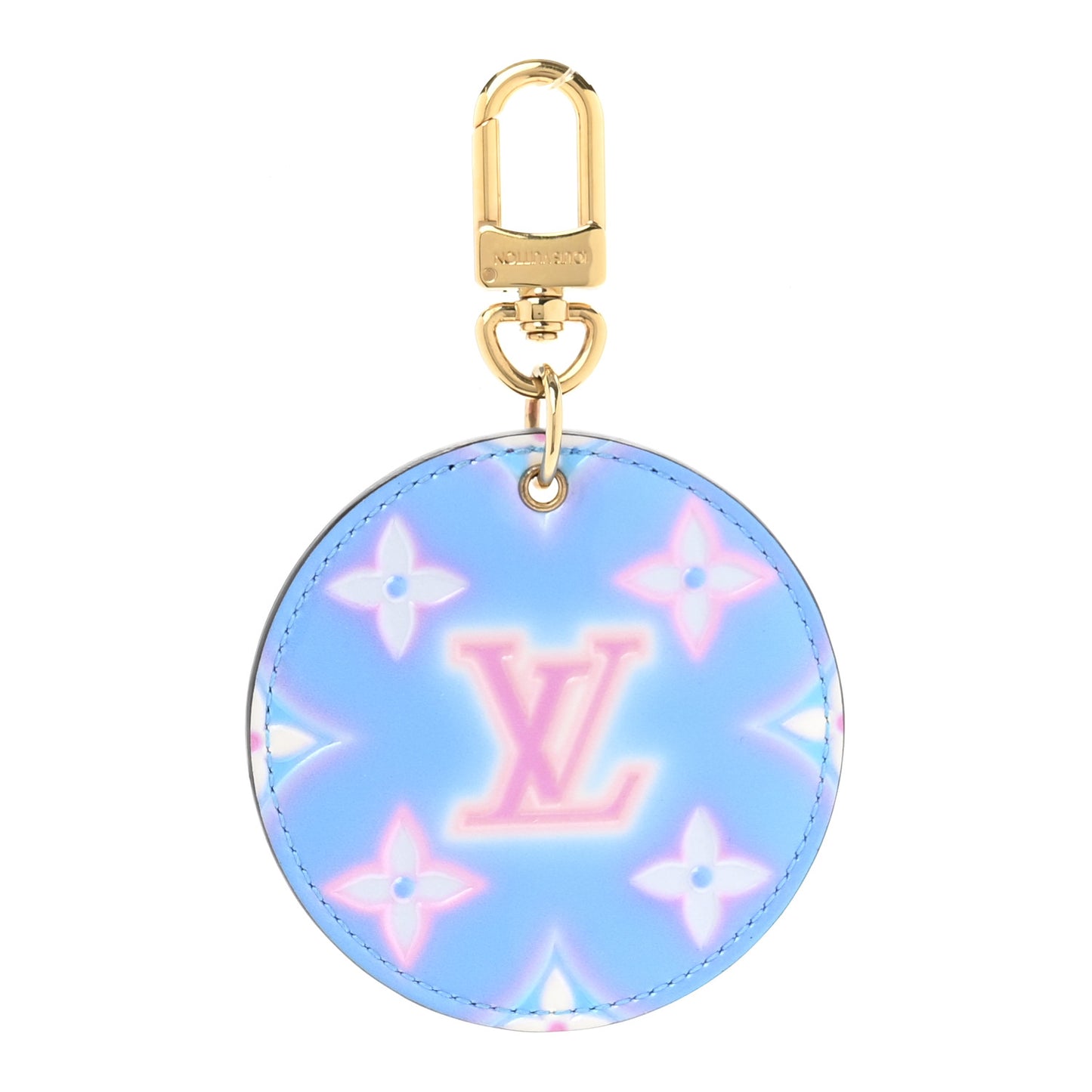 Vernis Valentine Bag Charm Key Holder Baby Blue Neon