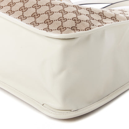 Gucci Monogram New Sakai Calfskin Lux Horsebit 1955 Tote Beige Ebony Mystic White 7 of 8