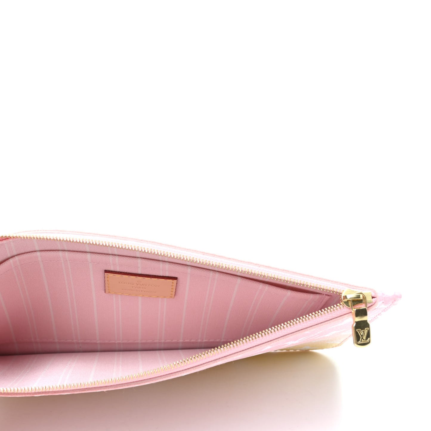 Monogram By The Pool Neverfull MM Pochette Light Pink