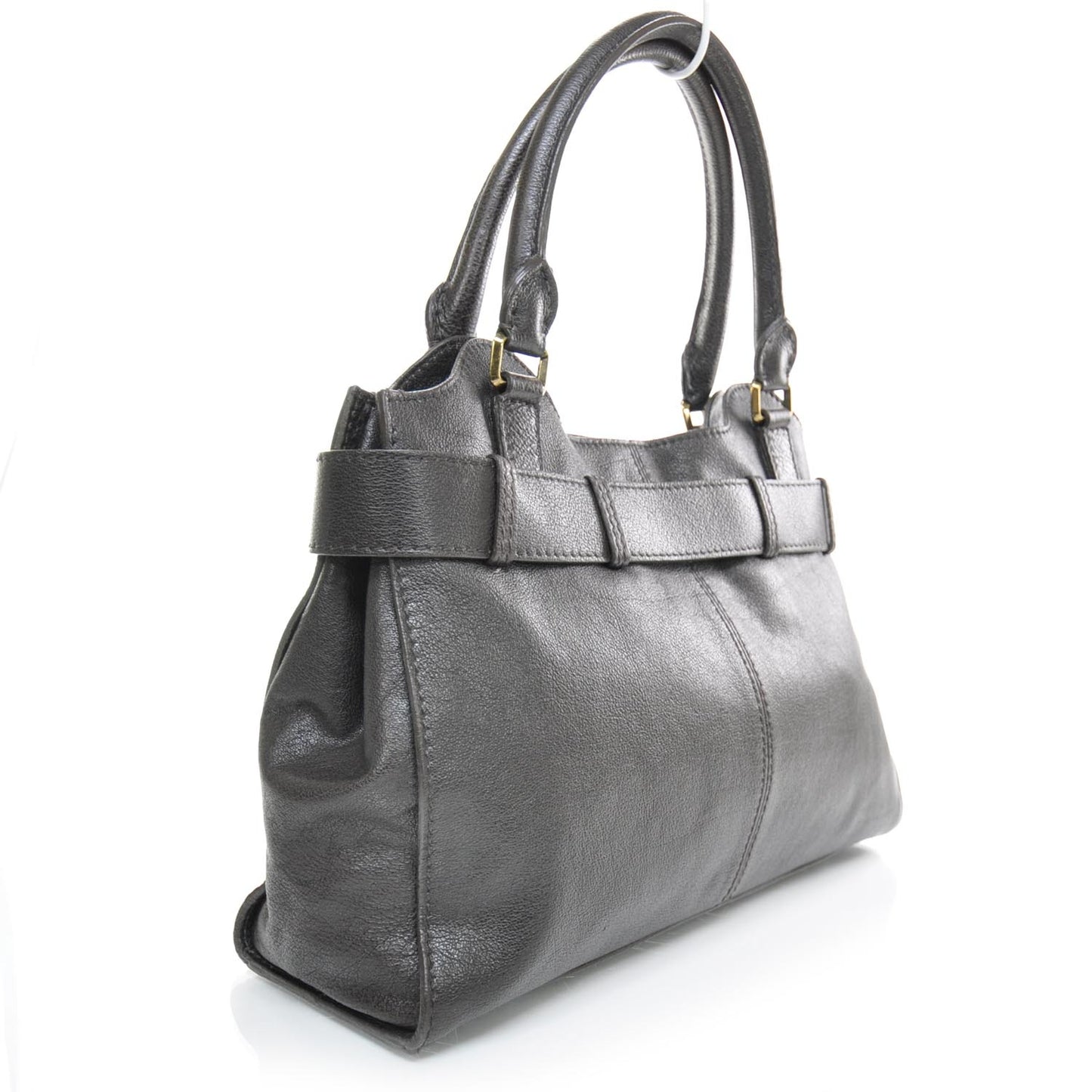 Leather Tote Dark Brown