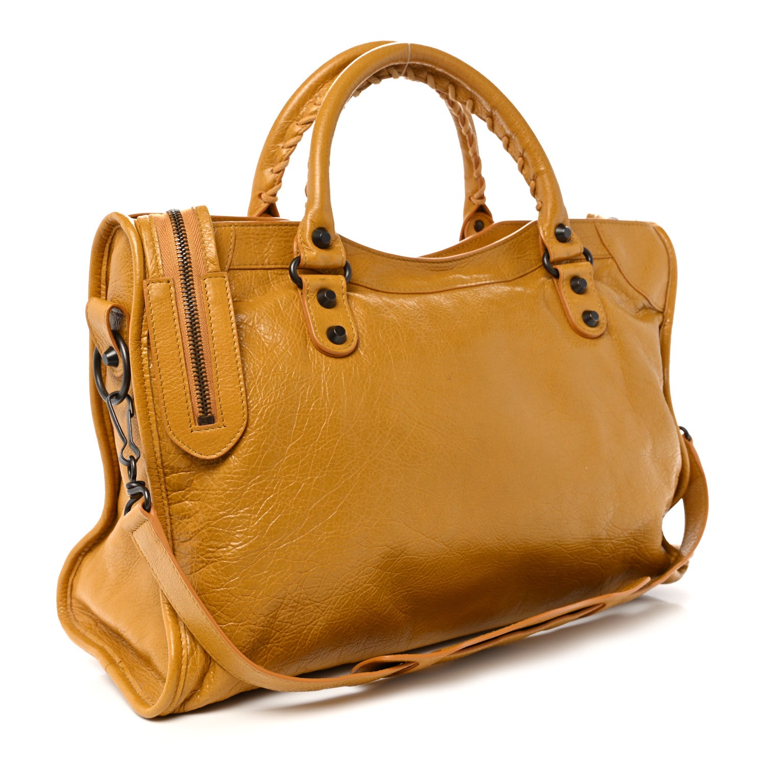 Balenciaga Agneau Classic Hardware City Jaune Moutarde 4 of 11