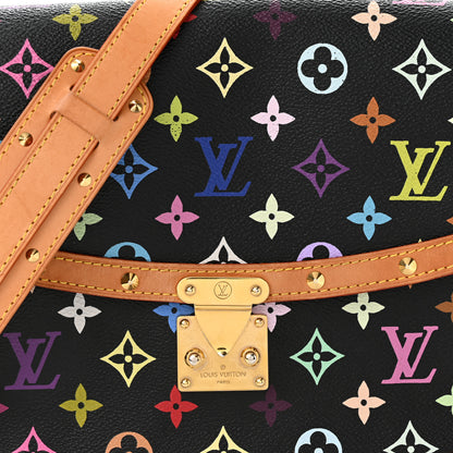 Louis Vuitton Monogram Multicolor Sologne Black 6 of 8