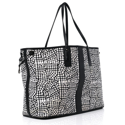 MCM Visetos Large Liz Reversible Shopper Tote Black 6 of 21