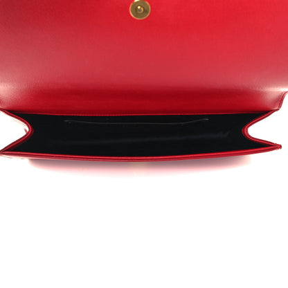 Saint Laurent Calfskin Monogram Large Belle De Jour Clutch Lipstick Red 5 of 8