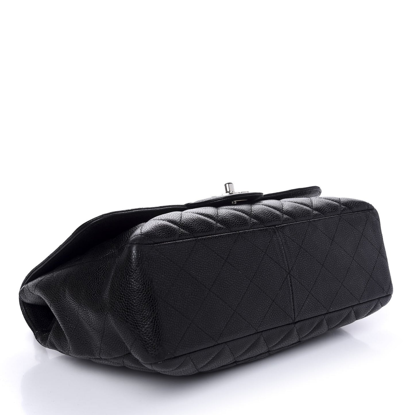 Caviar Quilted Jumbo Single Flap Black
