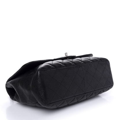Chanel Caviar Quilted Jumbo Single Flap Black 4 of 9