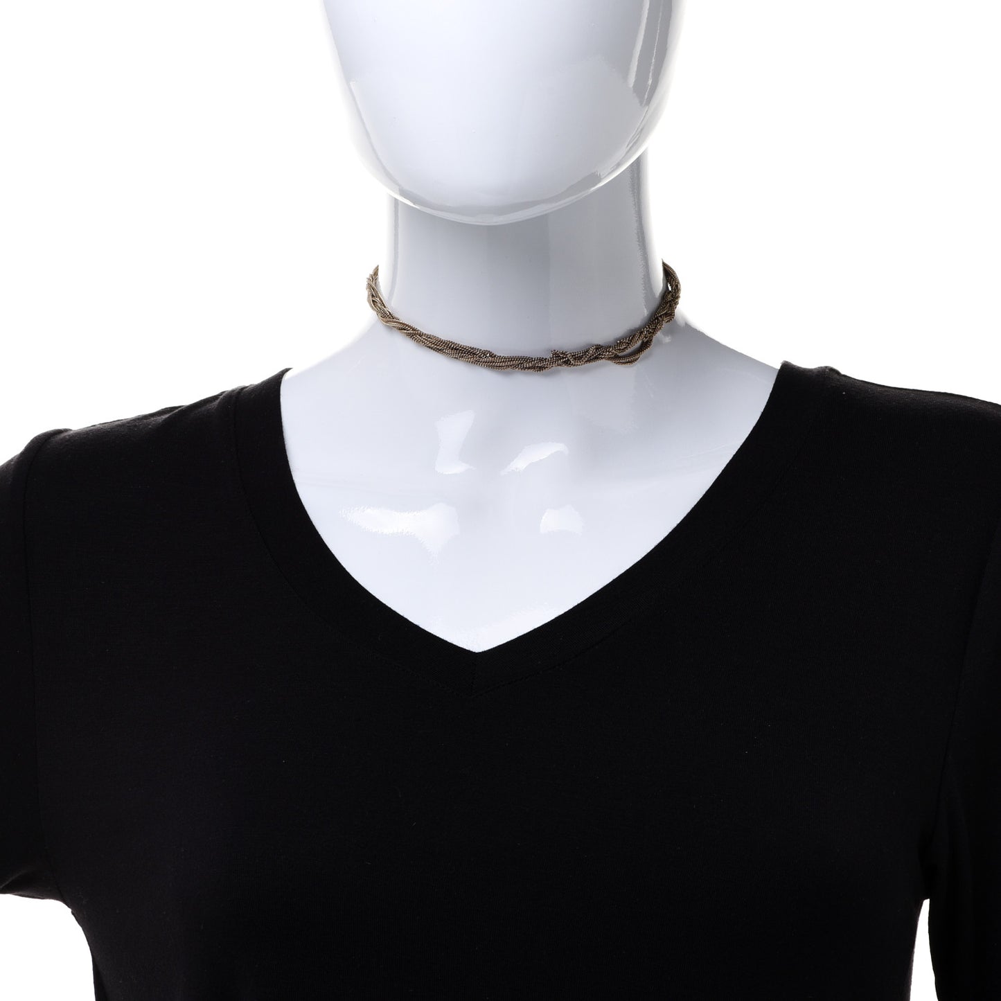 Lou Lou Twisted Chains Necklace Gold