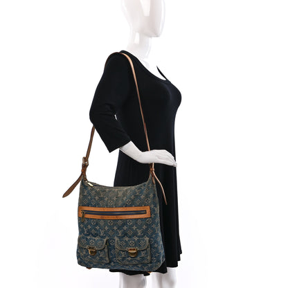 Louis Vuitton Denim Baggy GM Blue 3 of 8