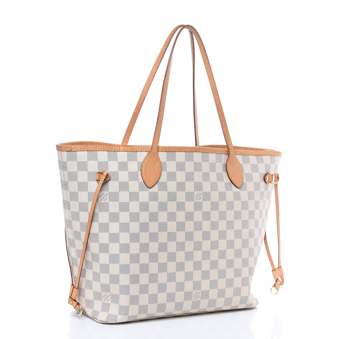 Damier Azur Neo Neverfull MM Rose Ballerine