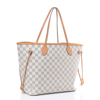 Louis Vuitton Damier Azur Neo Neverfull MM Rose Ballerine 4 of 21