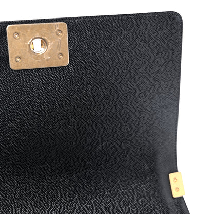 Chanel Caviar Quilted Medium Boy Flap Black 10 of 14