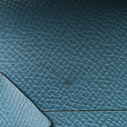 Hermes Epsom Kelly Longue Wallet Blue Jean 7 of 10