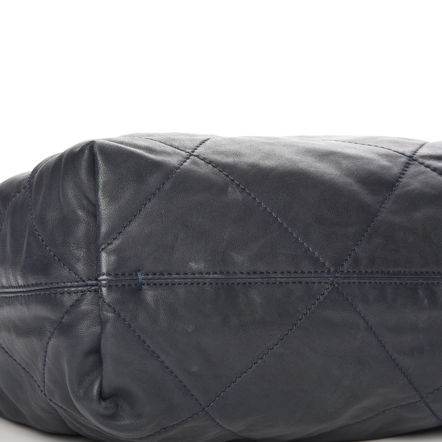 Lanvin Lambskin Quilted Large Amelia Tote Blue 8 of 8