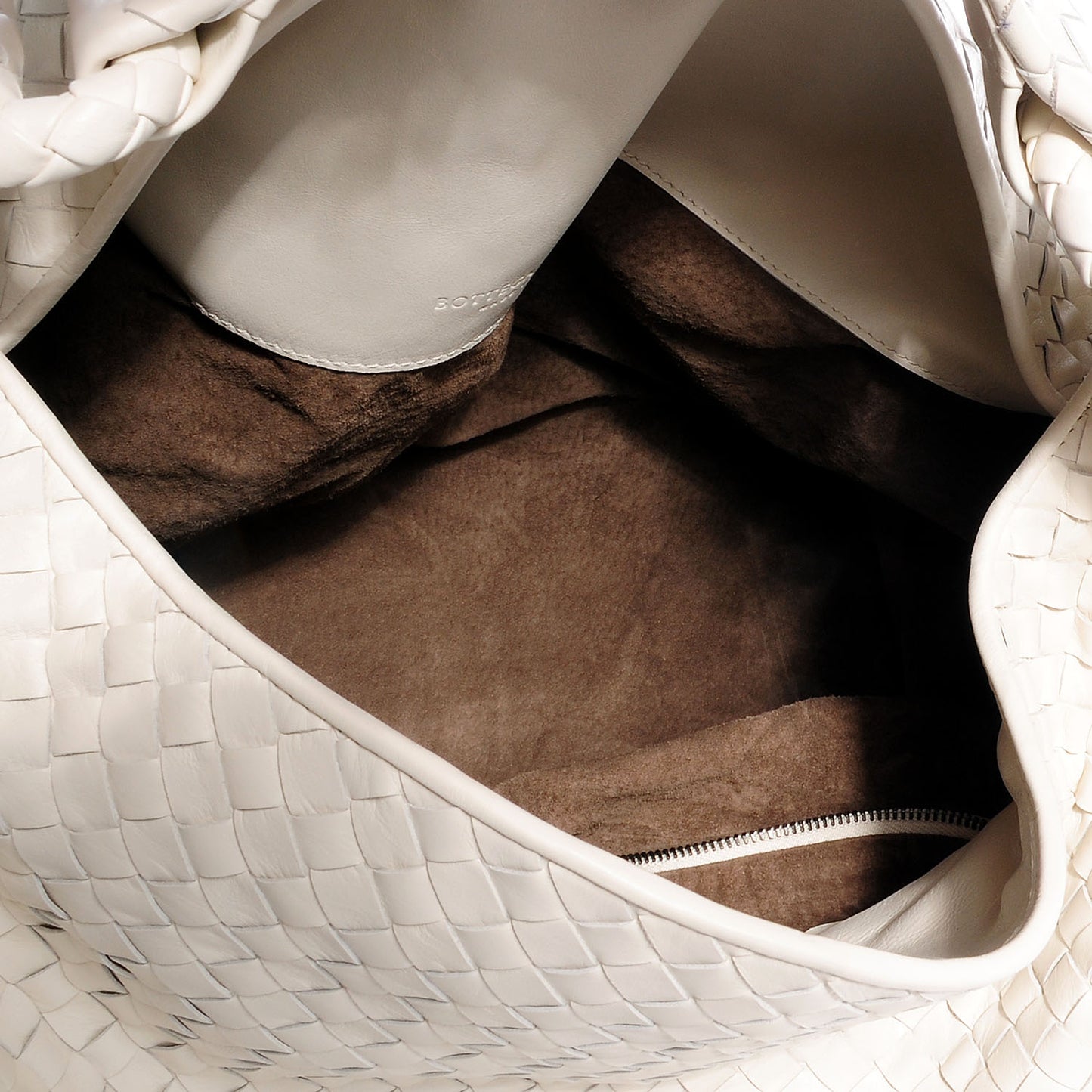 Light Calf Intrecciato Sloane Hobo Gainsboro