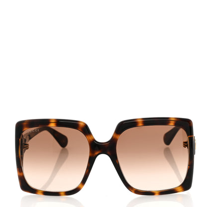 Gucci Acetate Square Frame Sunglasses GG0876S Tortoise 2 of 8