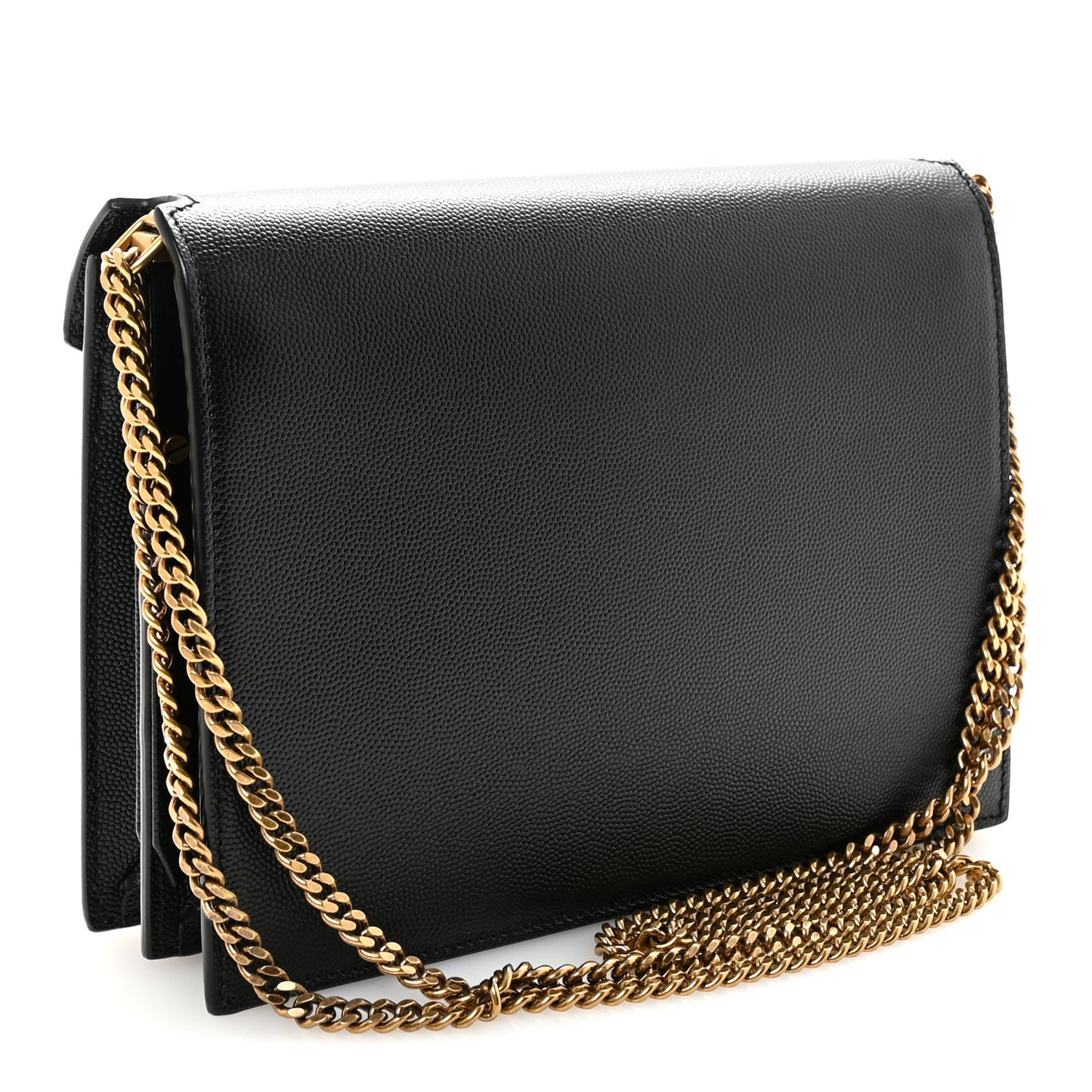 Grain De Poudre Monogram Cassandra Clasp Bag Black