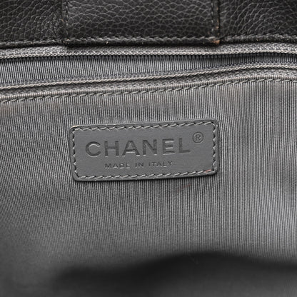 Chanel Calfskin Tall Cerf Tote Dark Grey 6 of 11
