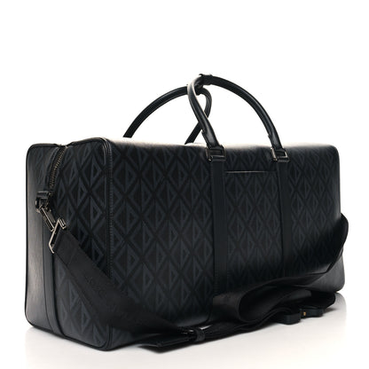 Christian Dior CHRISTIAN DIOR Coated Canvas CD Diamond Lingot 50 Bag Black 2 of 11