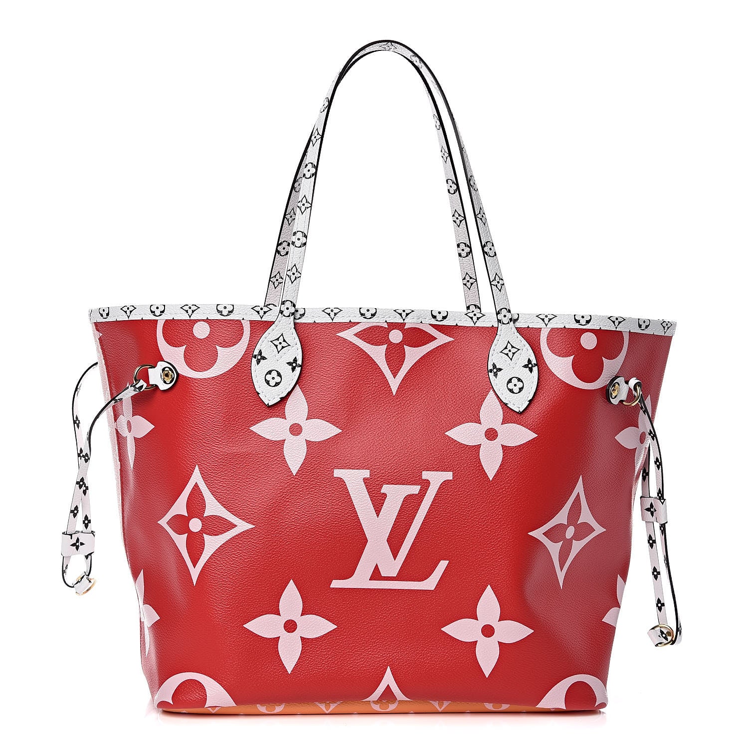 Louis Vuitton Monogram Giant Neverfull MM Rouge 3 of 10
