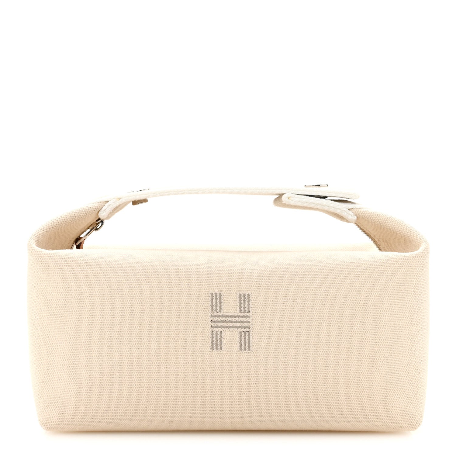 Hermes Canvas Small Bride-A-Brac Pouch Natural 1 of 7