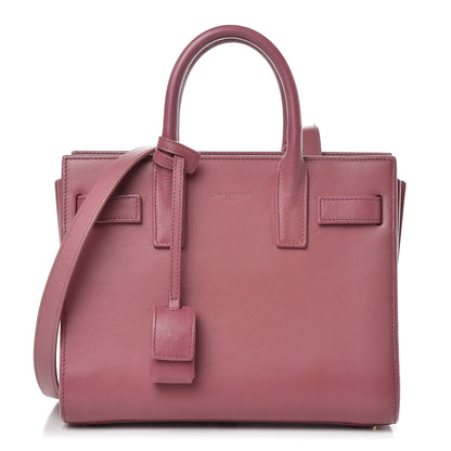 Saint Laurent Calfskin Nano Sac De Jour Rose Dark 1 of 13