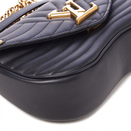 Louis Vuitton Calfskin New Wave Chain MM Black 6 of 8