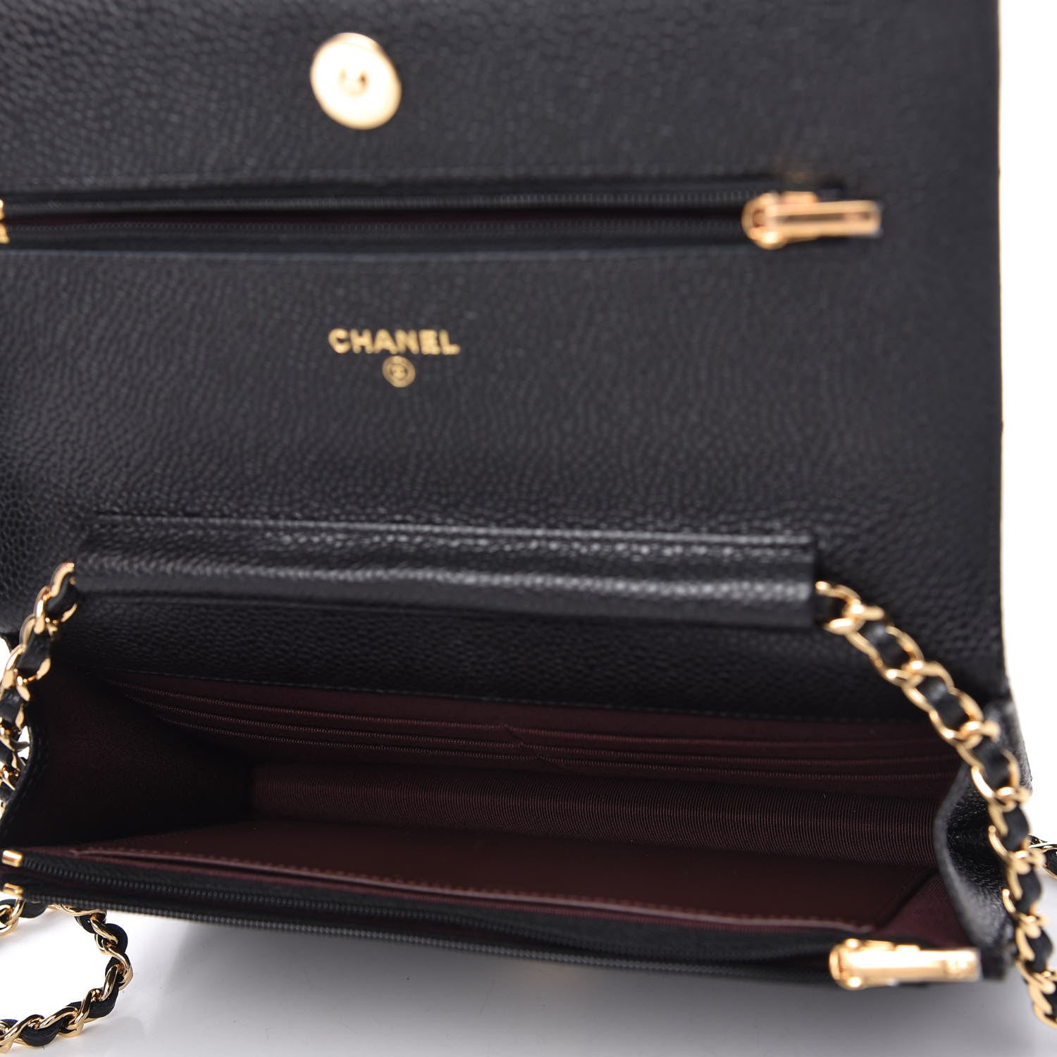 Chanel Caviar Quilted Wallet On Chain WOC Black 5 of 11