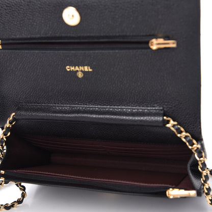 Chanel Caviar Quilted Wallet On Chain WOC Black 5 of 11