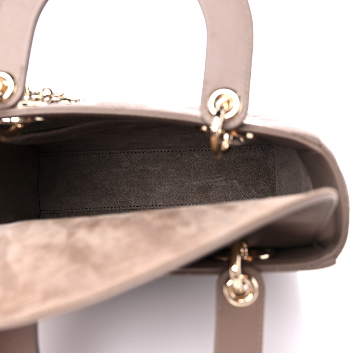 Christian Dior Calfskin Cannage Small My ABCDior Lady Dior Beige 5 of 8
