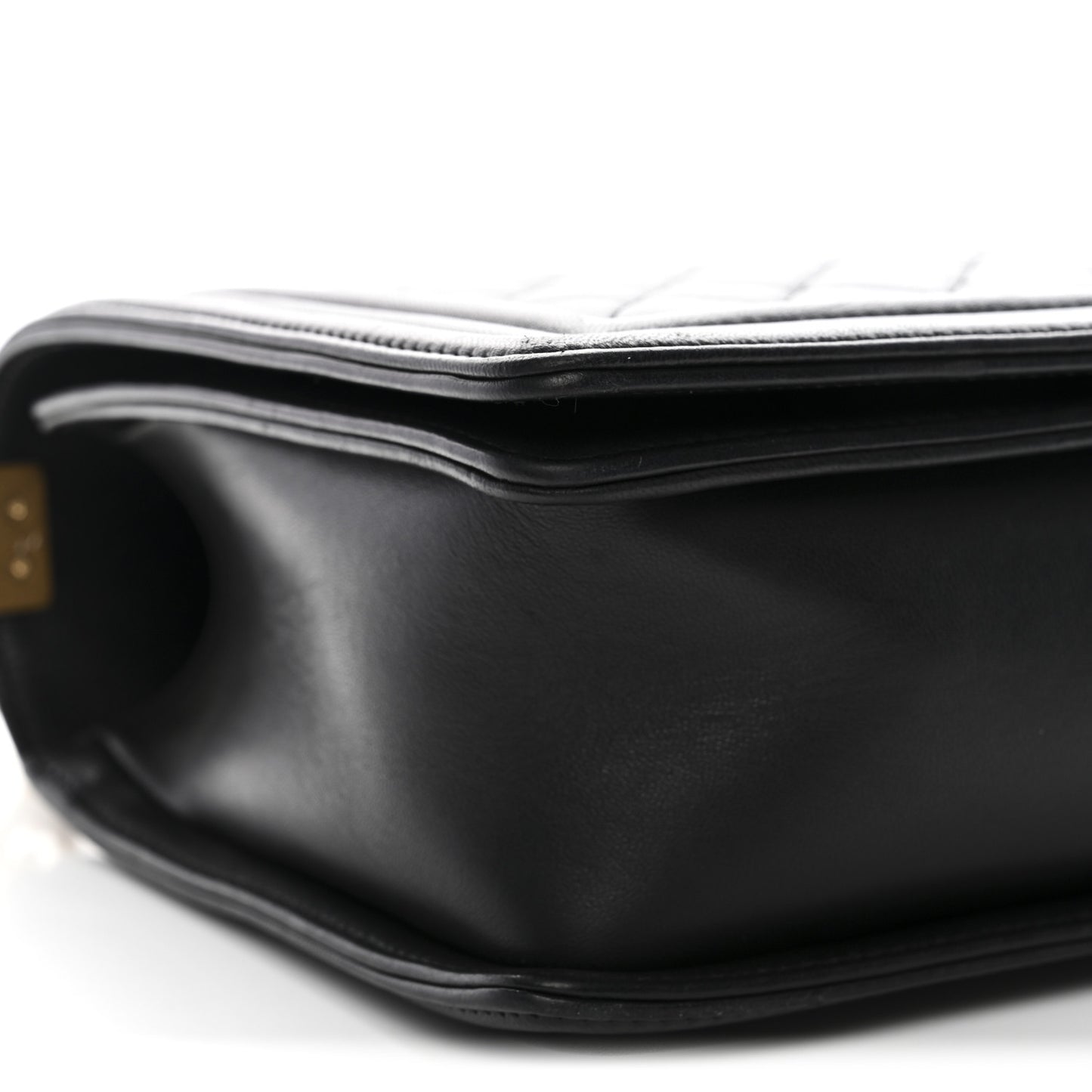Calfskin Quilted New Medium Boy Flap Black