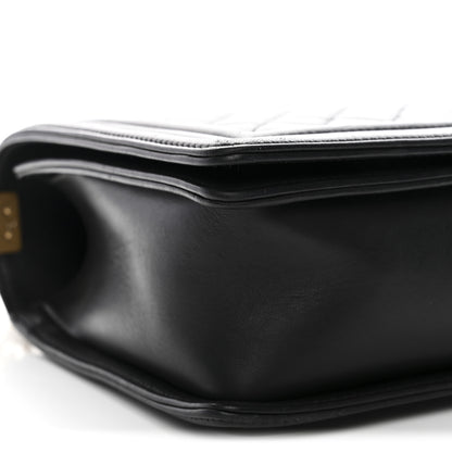 Chanel Calfskin Quilted New Medium Boy Flap Black 9 of 10