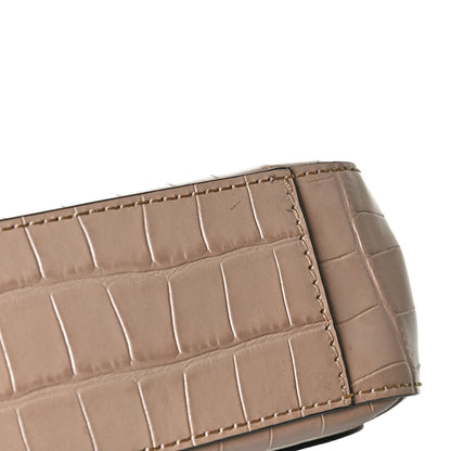 Chloe Calfskin Crocodile Embossed Small C Double Carry Nut 17 of 20