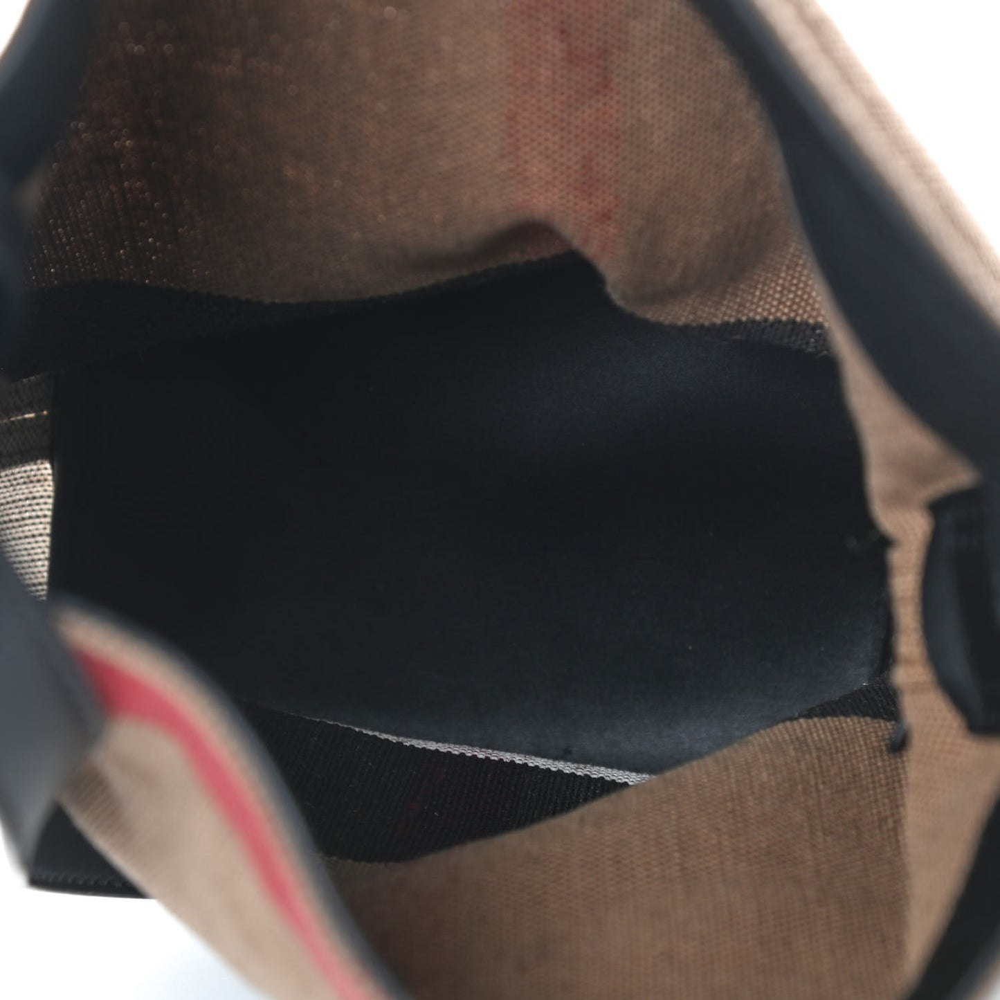 Canvas Mega Check Mini Ashby Tassel Crossbody Black