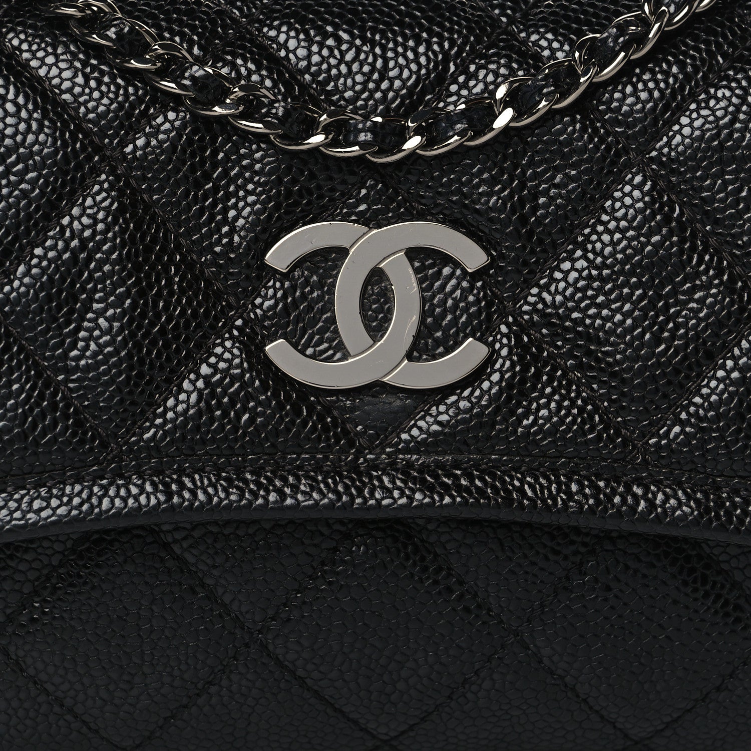 Chanel Caviar Small Natural Beauty Flap Black 8 of 11