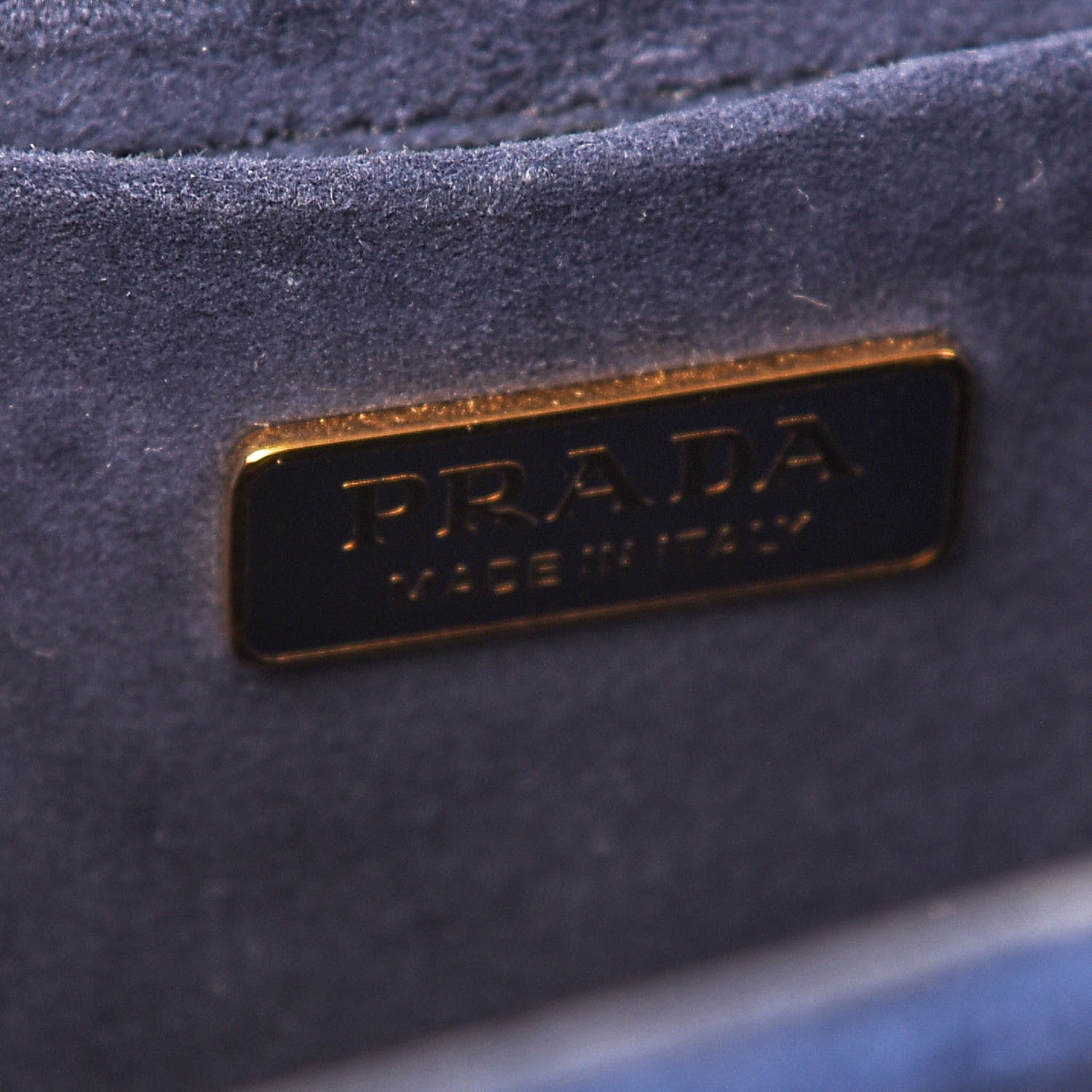 Prada Velluto Lions Head Cahier Shoulder Bag Azzurro 6 of 9
