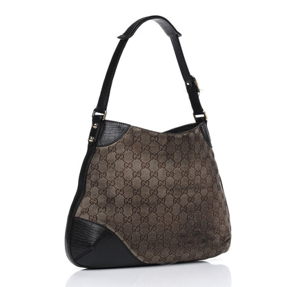 Gucci Monogram Hasler Hobo Dark Brown 2 of 8