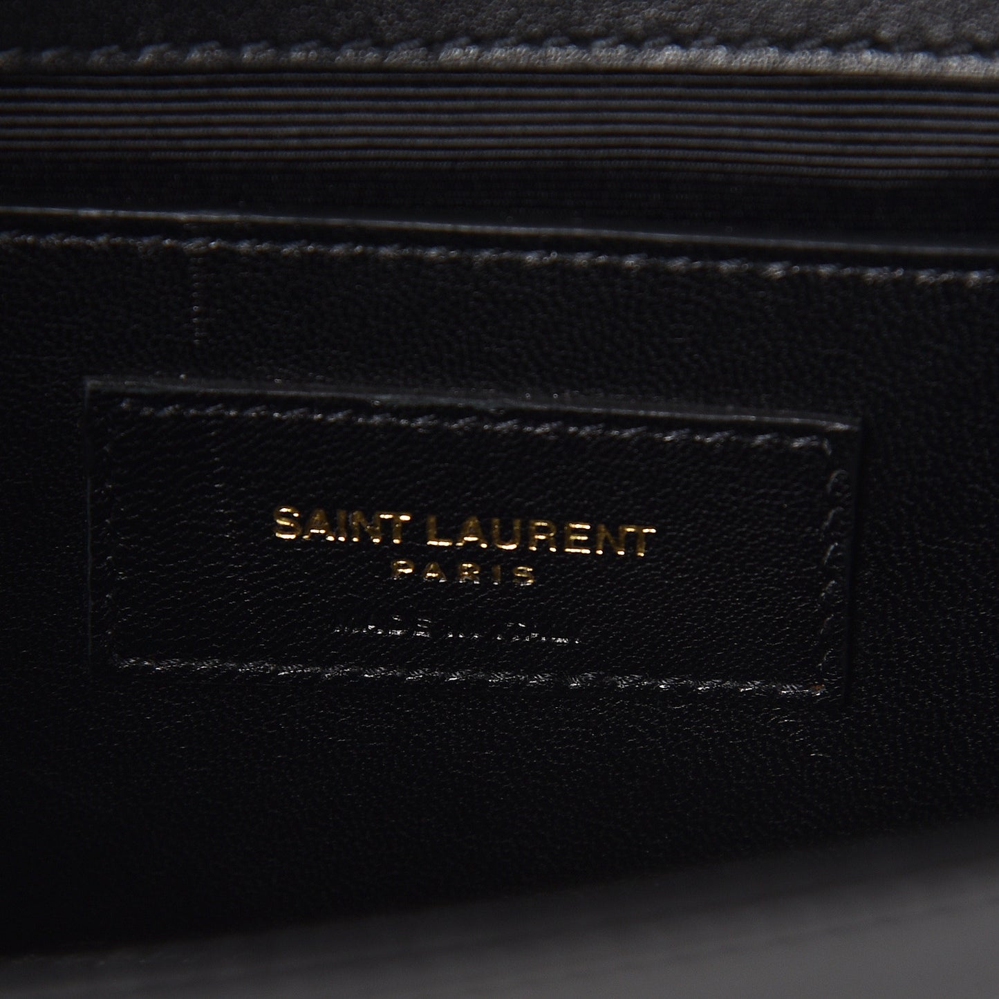 Calfskin Classic Monogram Kate Heart Clutch Black Deep Rubin