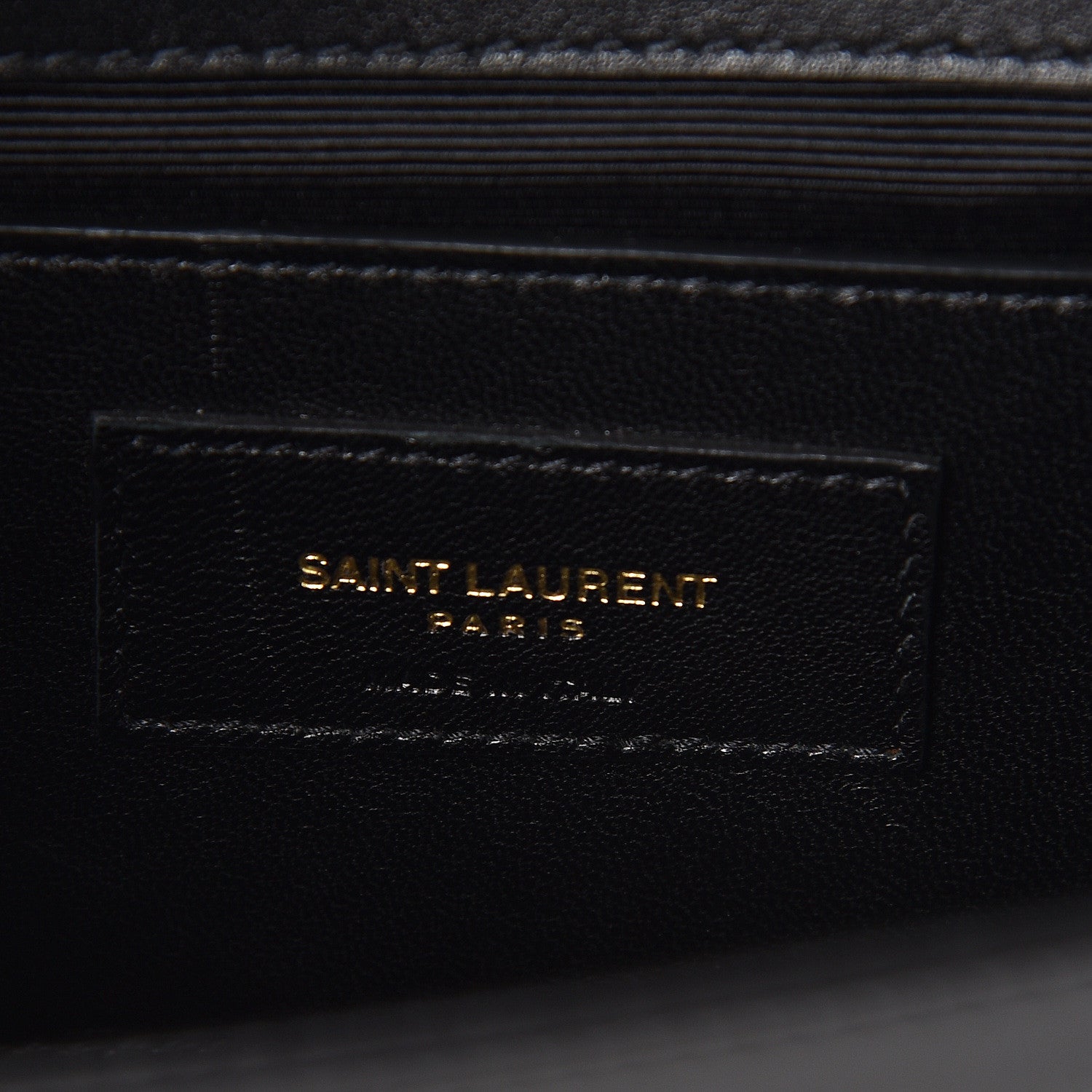 Saint Laurent Calfskin Classic Monogram Kate Heart Clutch Black Deep Rubin 6 of 10