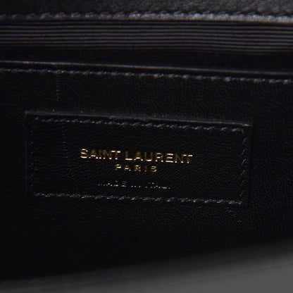 Saint Laurent Calfskin Classic Monogram Kate Heart Clutch Black Deep Rubin 6 of 10