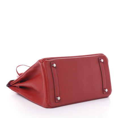 Hermes Chevre Mysore Horseshoe Birkin 30 Rouge Casaque Rose Pourpre 4 of 10