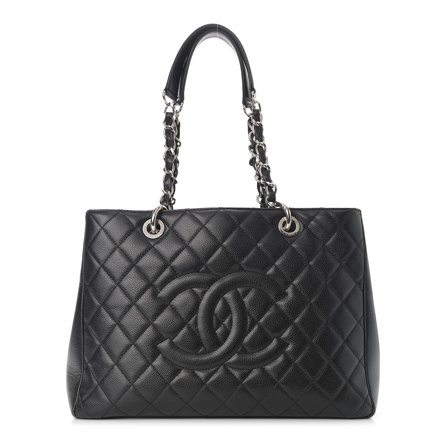 Chanel Caviar Quilted Grand Shopping Tote GST Black 1 of 14