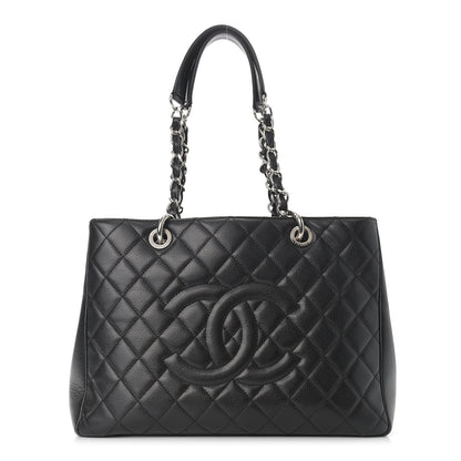Chanel Caviar Quilted Grand Shopping Tote GST Black 1 of 14
