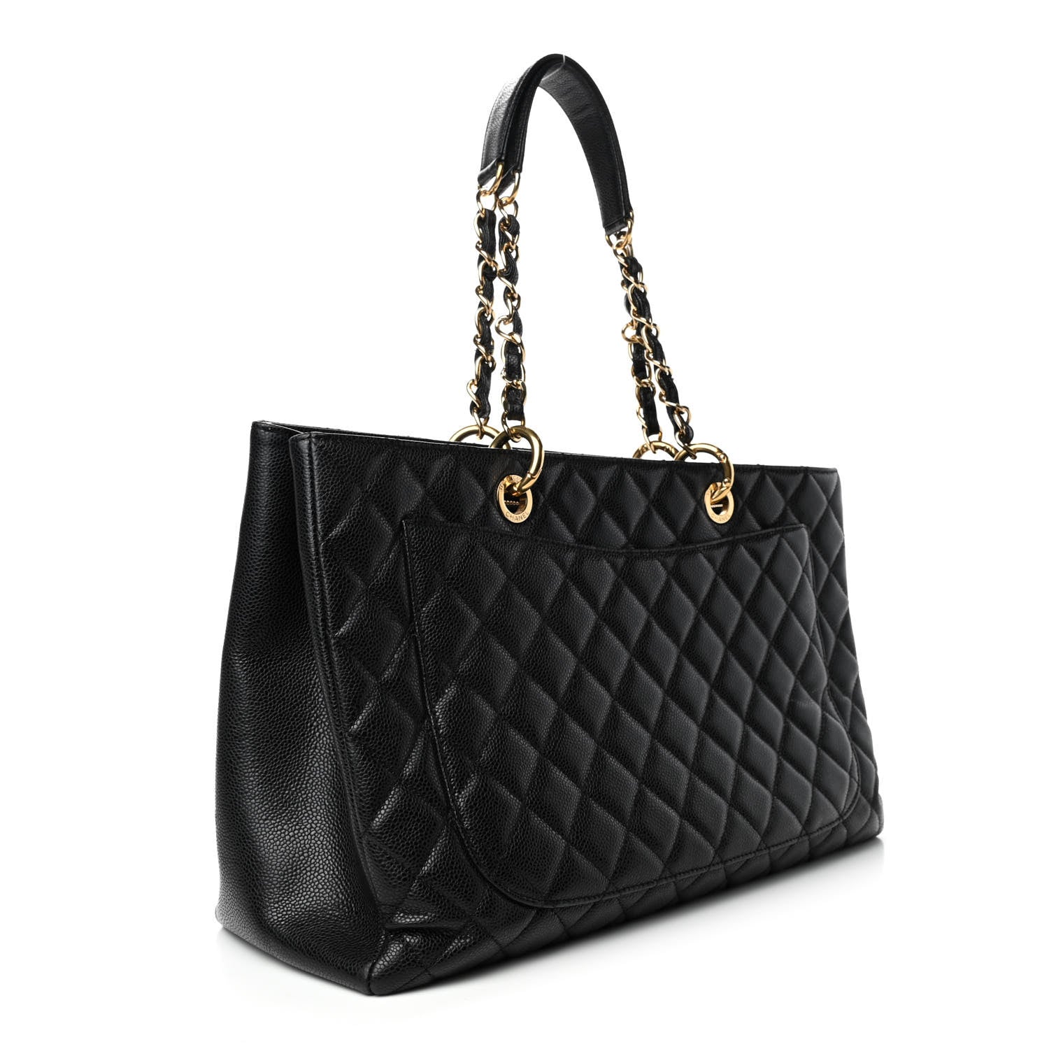 Chanel Caviar Quilted XL Grand Shopping Tote GST Black 2 of 4
