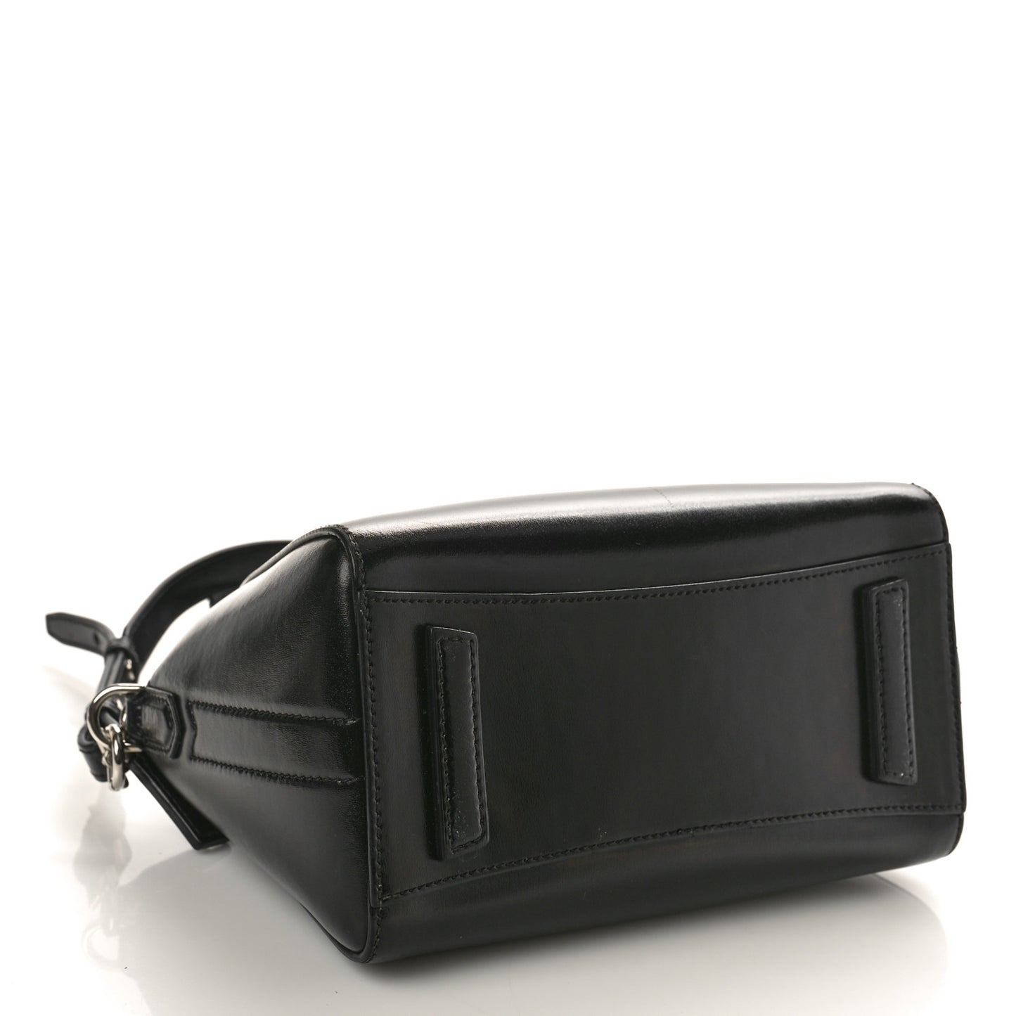 Shiny Lord Calfskin Small Antigona Black