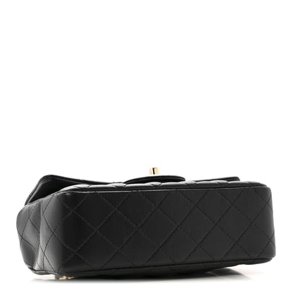 Chanel Lambskin Quilted Mini Rectangular Flap Black 4 of 11