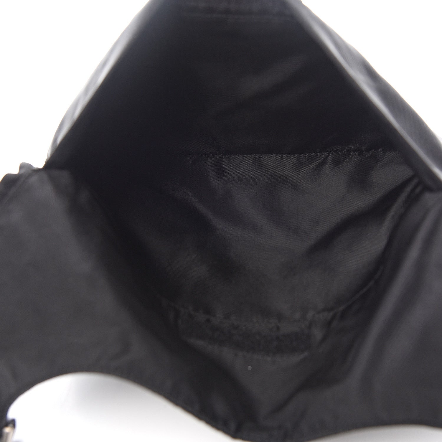Prada Nylon Flat Messenger Bag Black 4 of 9