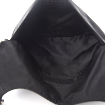 Prada Nylon Flat Messenger Bag Black 4 of 9