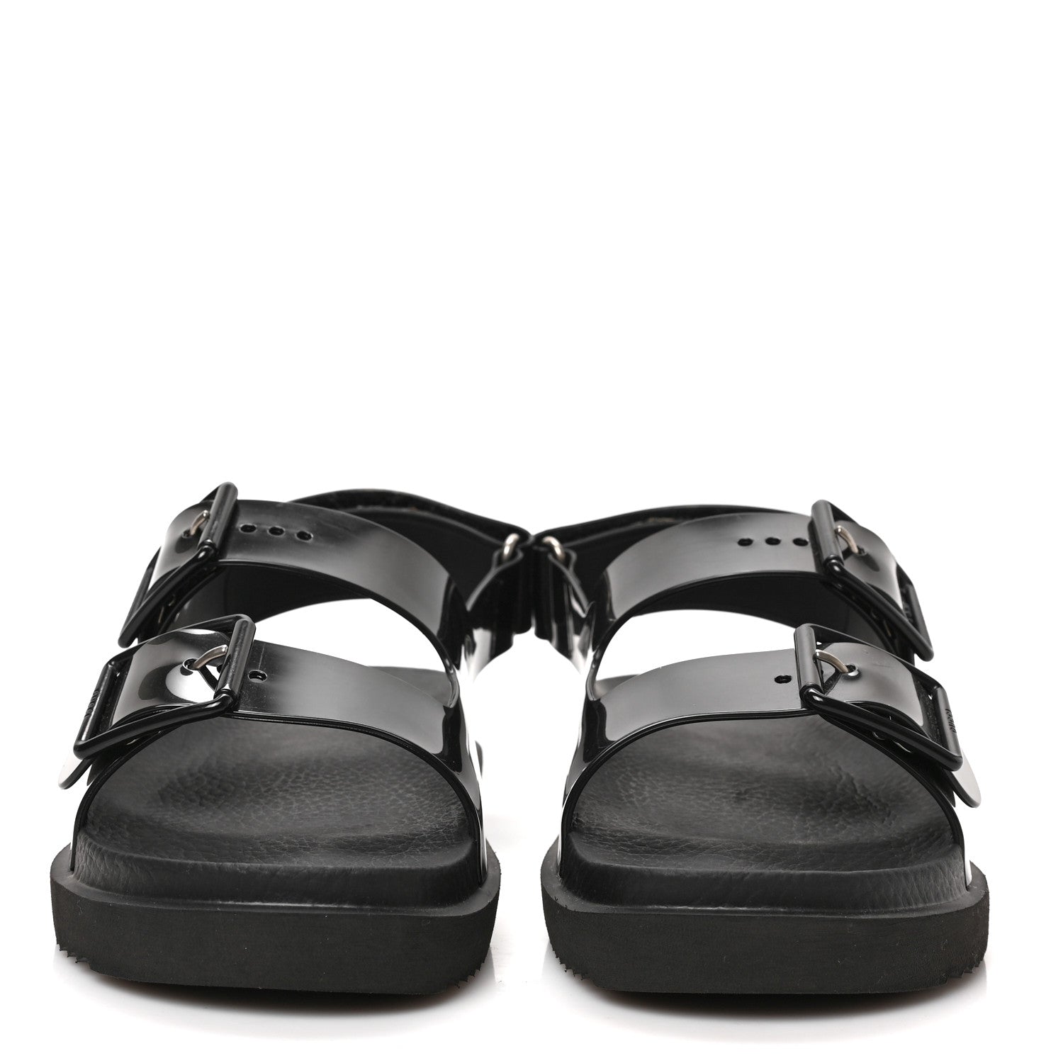 Gucci Rubber Mini Double G Womens Dad Sandals 36 Black 2 of 7